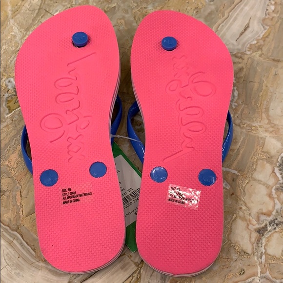 NWT Lilly Pulitzer Cosmic Coral flip flops - Picture 5 of 5